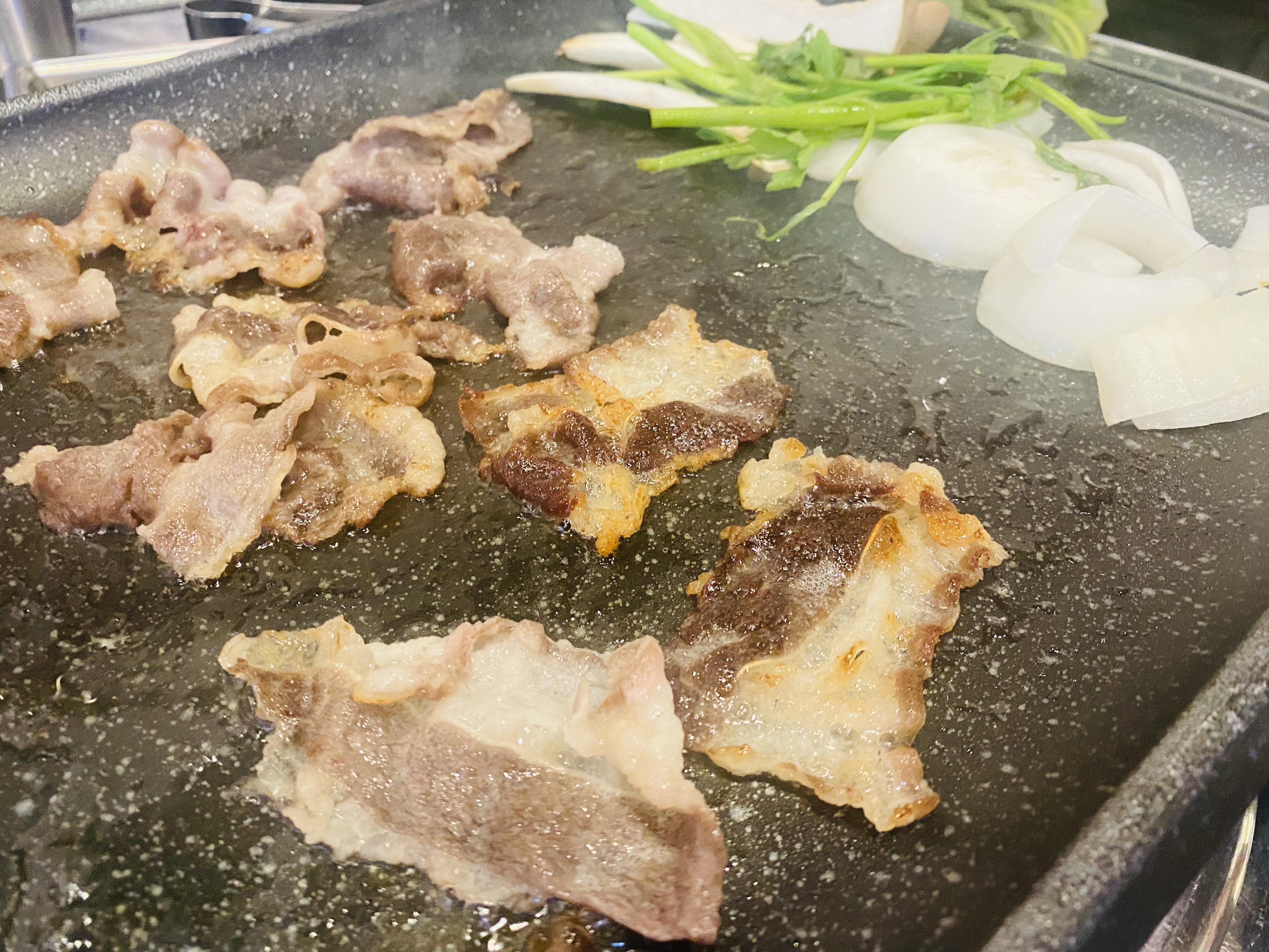 대패로23 쌈채소 상추 깻잎 미나리 파김치 무제한에 미세먼지 많은날 특효약 건대 맛집 방문 후기