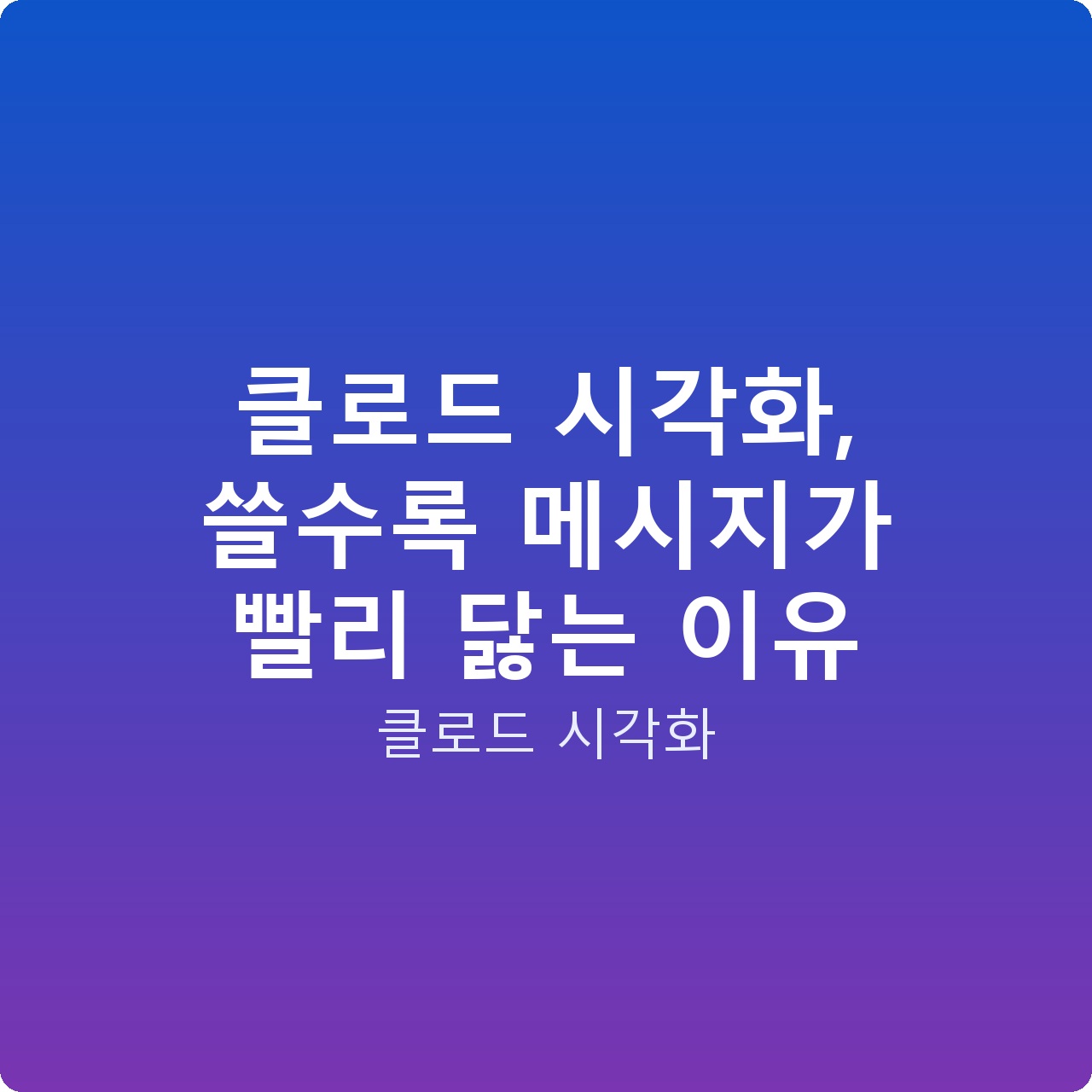 클로드 시각화, 쓸수록 메시지가 빨리 닳는 이유