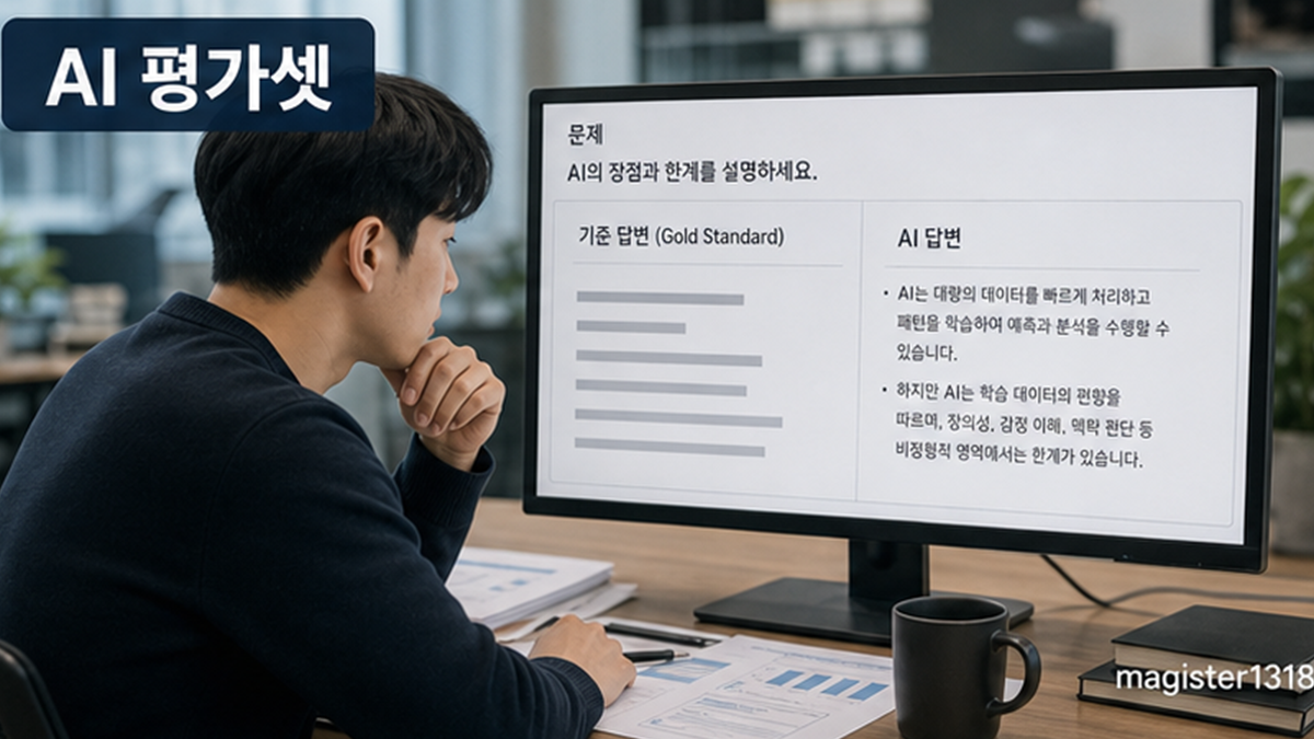 AI 답변 평가셋 만들기, 정답표 없으면 품질이 보이지 않습니다