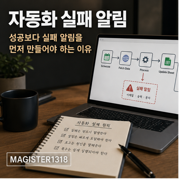 AI 자동화 n8n·Make, 성공보다 실패 알림을 먼저 만들어야 합니다
