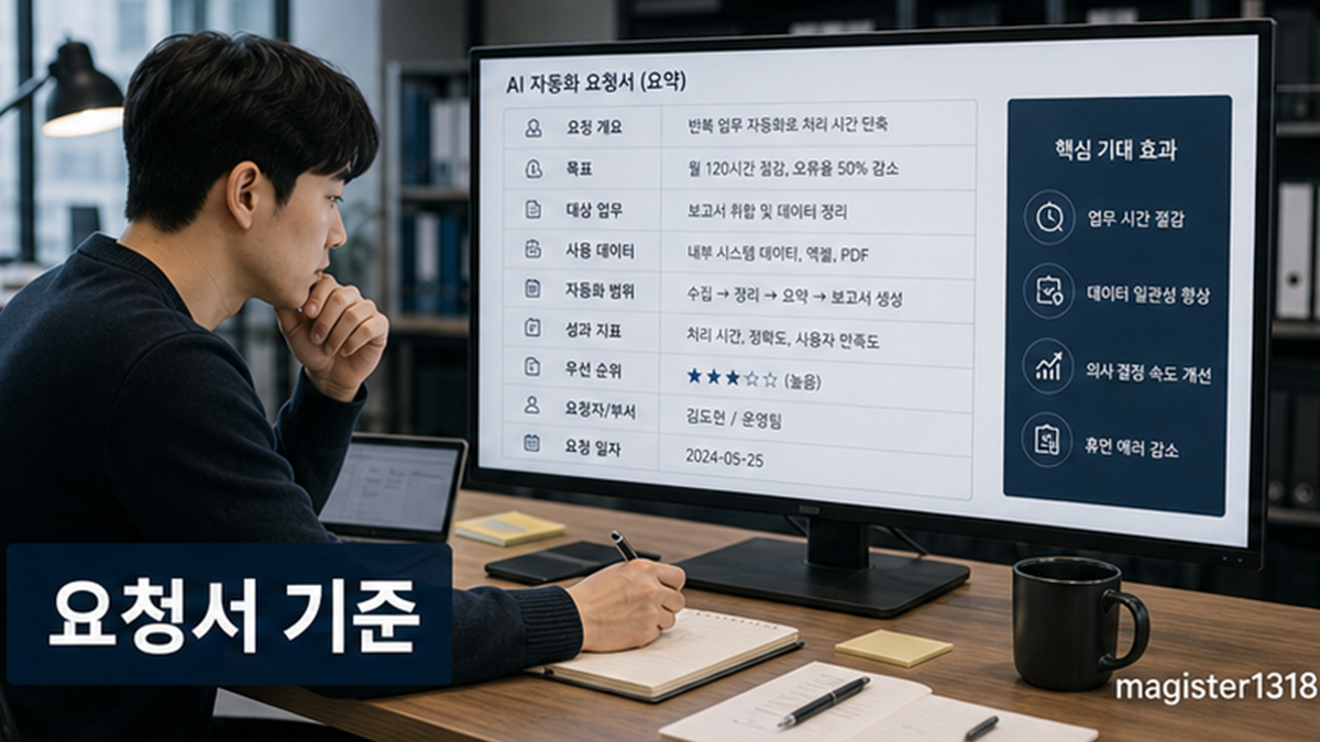 AI 자동화 요청서 작성, 프롬프트보다 업무 정의가 먼저다