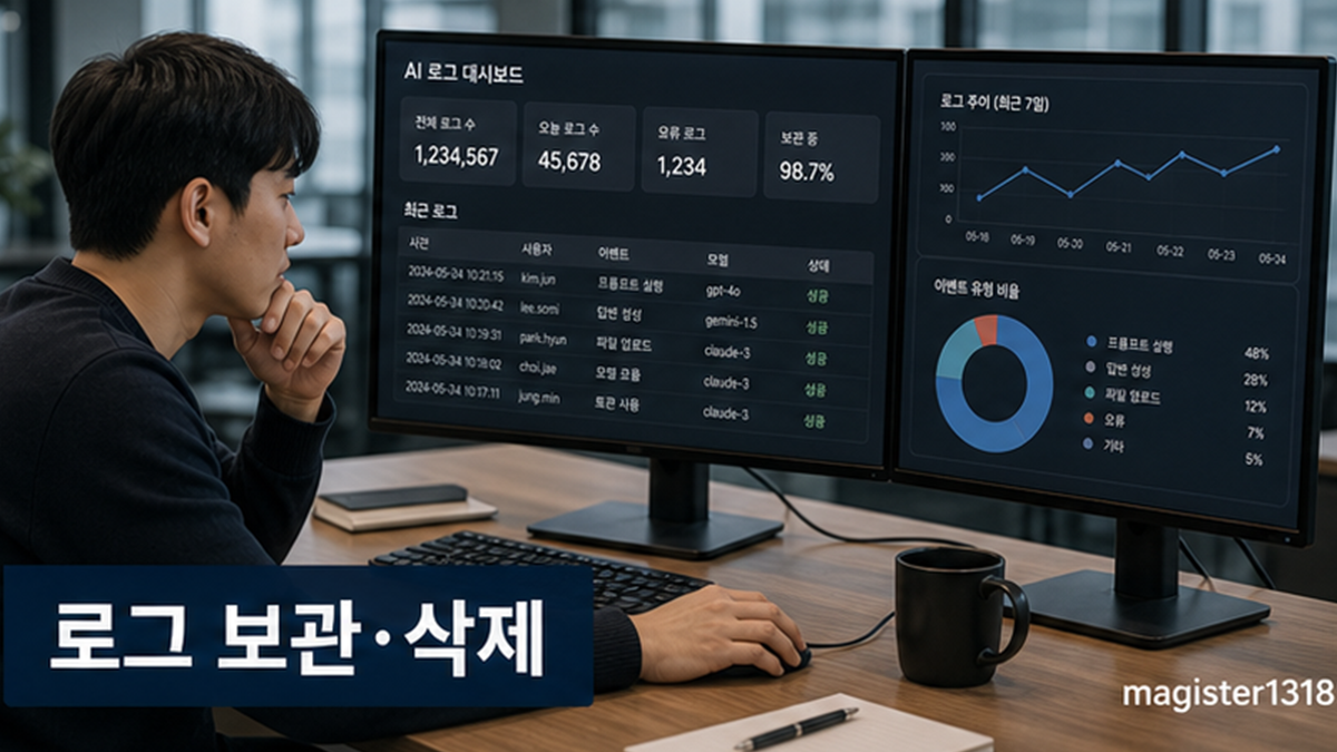 AI 로그 보관과 삭제 주기, 편해서 남긴 기록이 리스크가 될 때