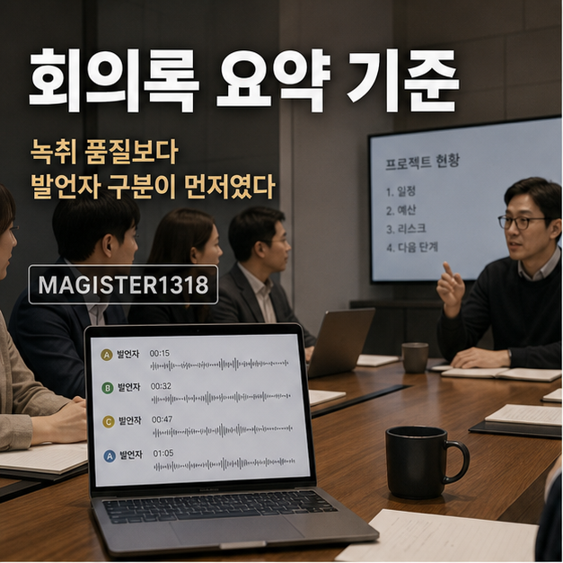 AI 회의록 요약, 녹취보다 발언자 구분이 먼저였습니다