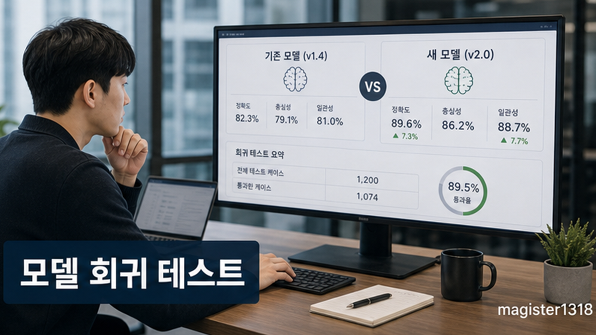 AI 모델 교체 전 회귀 테스트, 새 모델이 항상 더 좋은 것은 아닙니다