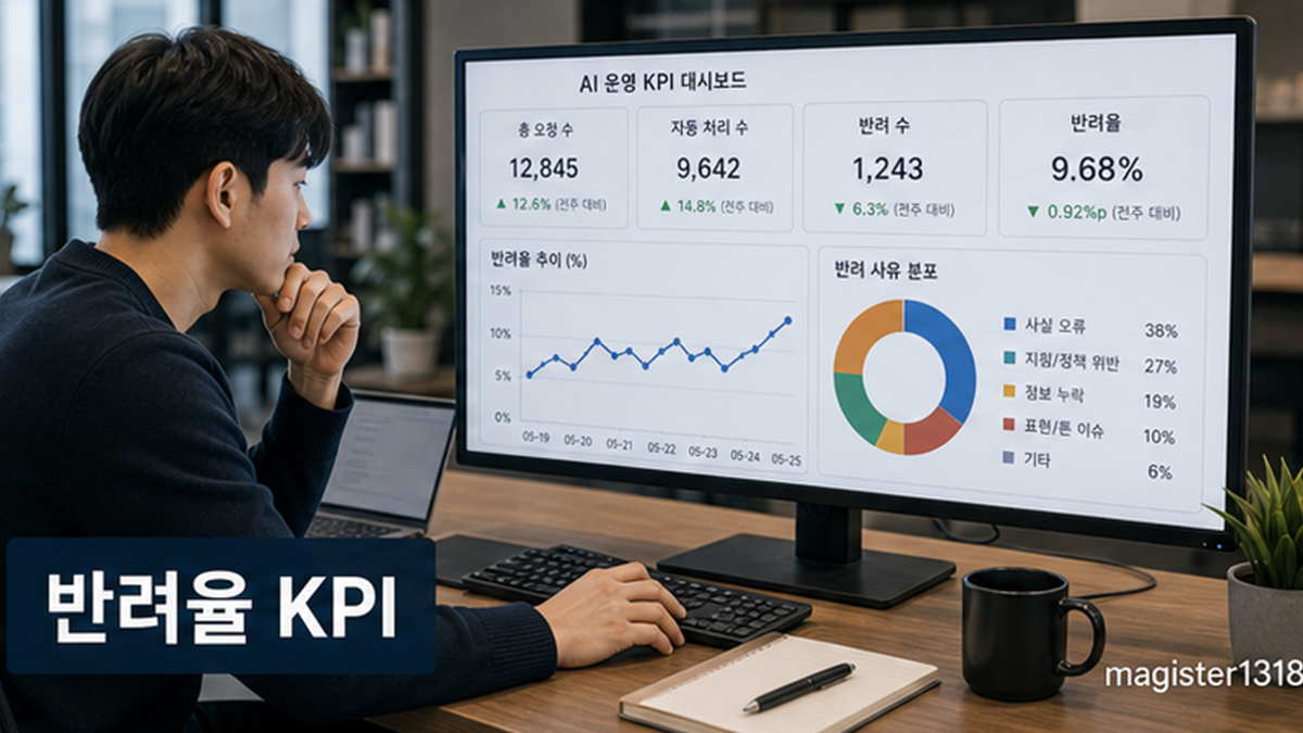 AI 운영 KPI, 사용량보다 반려율과 재작업 시간을 봐야 합니다