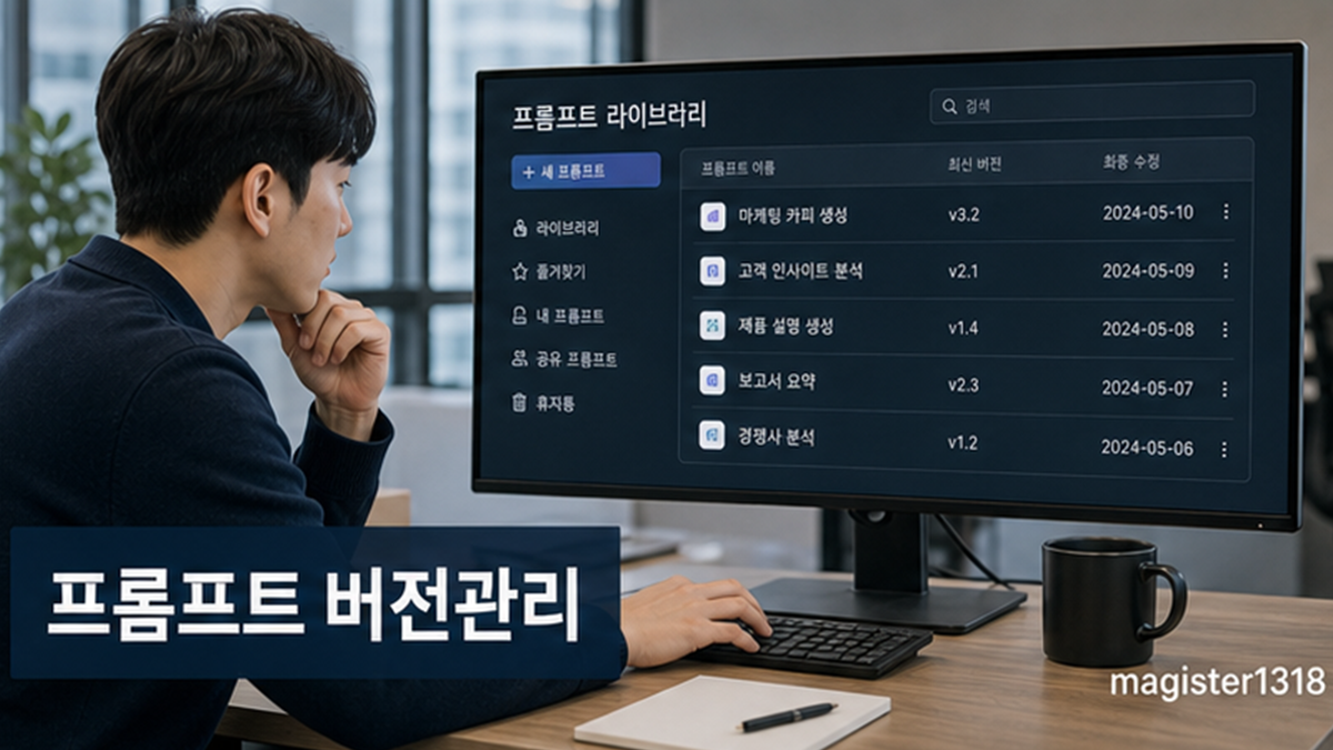 AI 프롬프트 버전관리, 답변이 바뀌는 원인을 남기는 법 AI 프롬프트 버전관리, 답변이 바뀌는 원인을 남기는 법