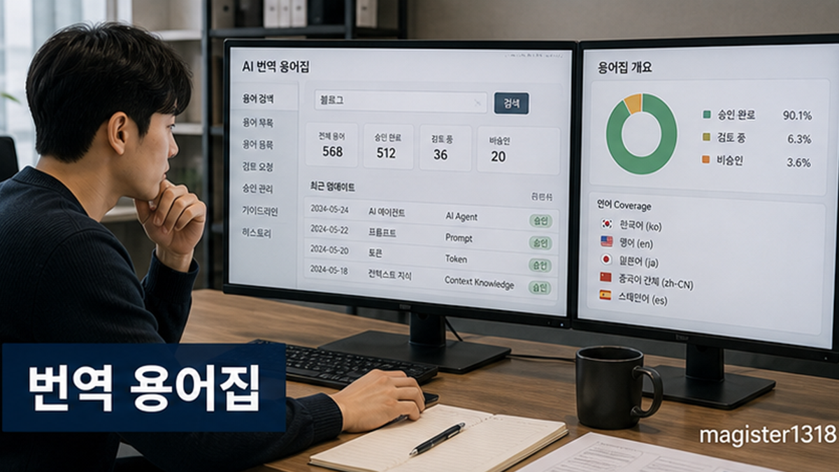 AI 번역 용어집 만들기, 다국어 블로그 품질은 단어 통일에서 갈립니다