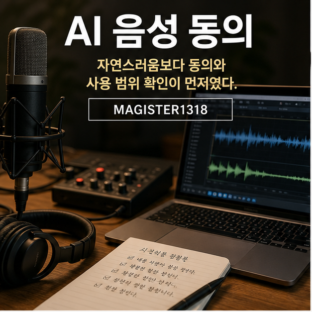 AI 음성 TTS, 자연스러움보다 동의와 사용 범위가 먼저입니다