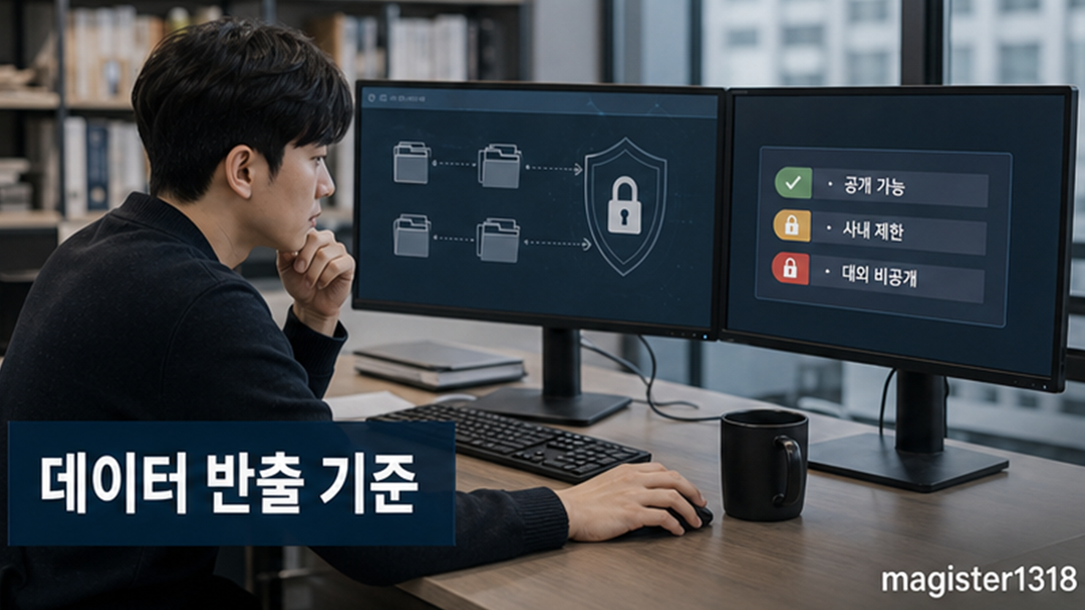 AI 업무 도입 전 데이터 반출 기준, 회사 자료 어디까지 넣을까
