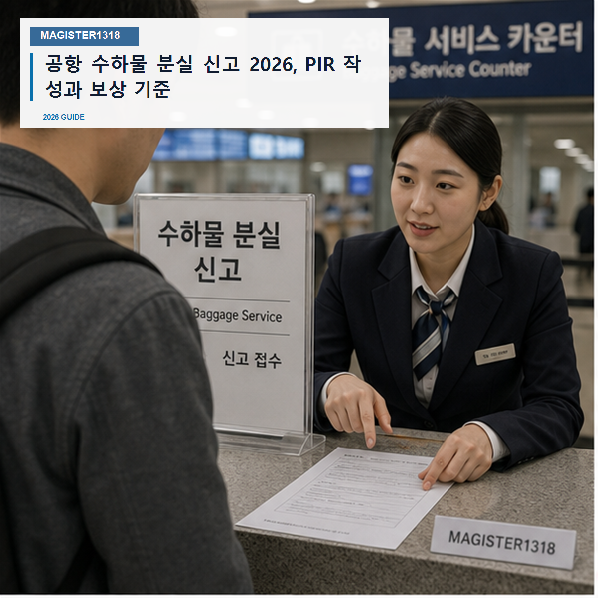 공항 수하물 분실 신고 2026, PIR 안 쓰면 보상 기준이 약해집니다