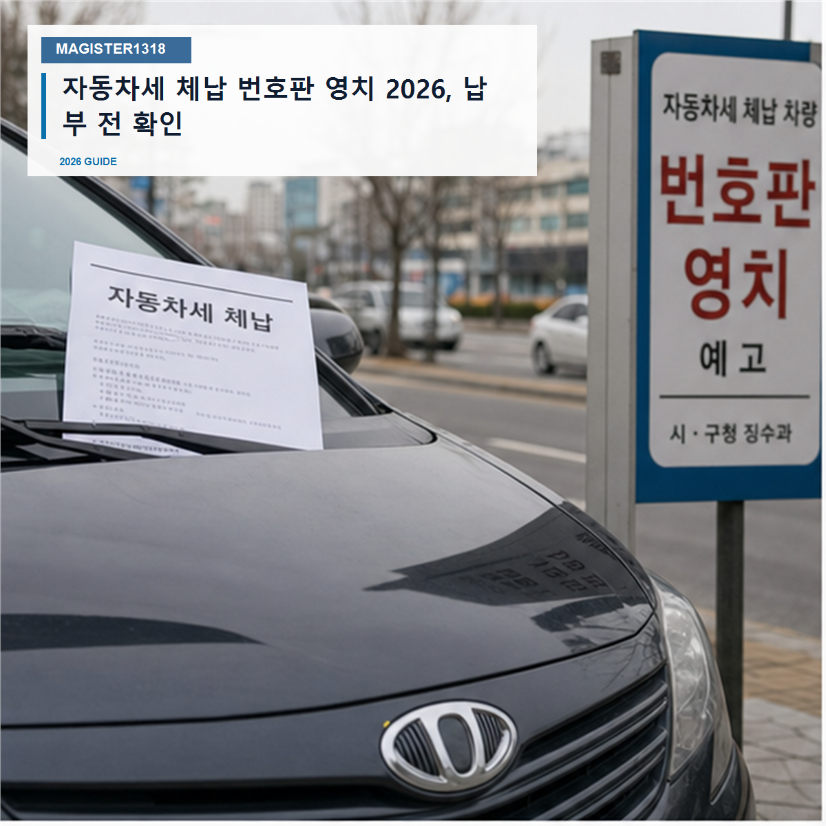 자동차세 체납 번호판 영치 2026, 납부 전 확인