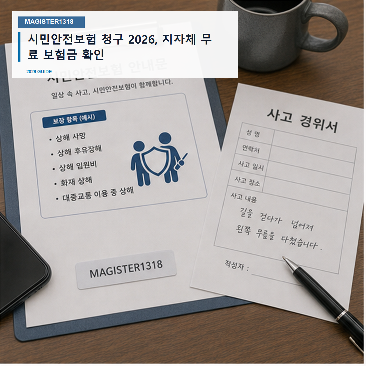 시민안전보험 청구 2026, 지자체 무료 보험도 청구해야 받습니다