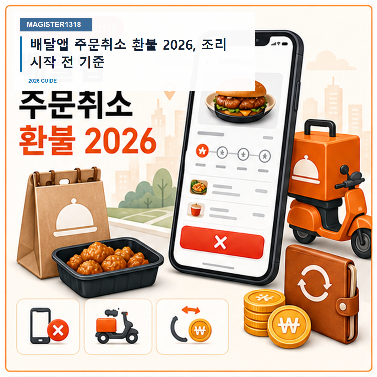 배달앱 주문취소 환불 2026, 조리 시작 전 기준