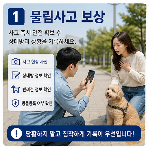 반려견 물림사고 보상 2026, 치료비·목격자·보험 접수 순서가 갈립니다