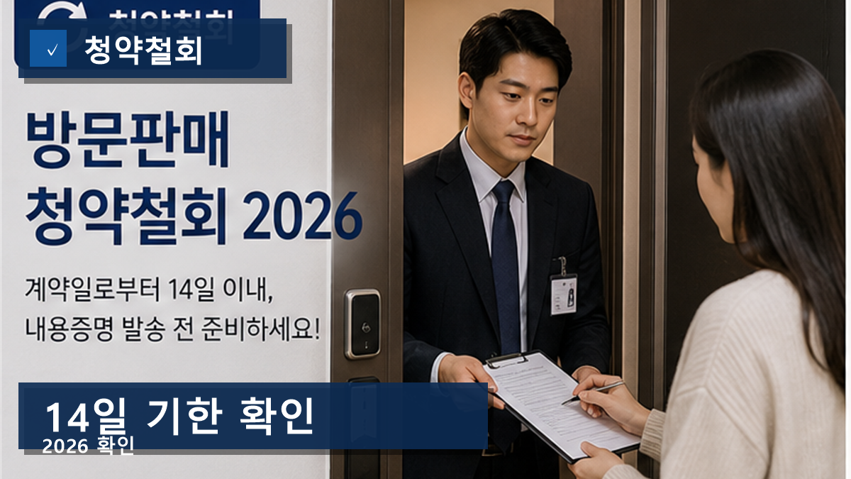 방문판매 청약철회 2026, 14일을 넘기면 환불 싸움이 어려워집니다