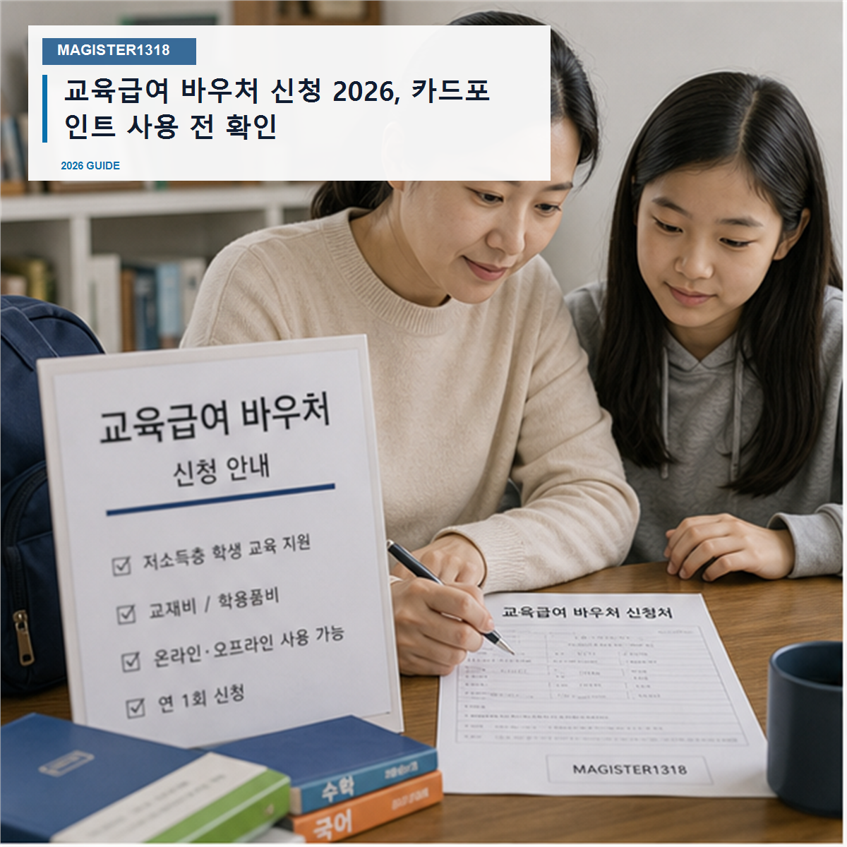 교육급여 바우처 신청 2026, 카드포인트 사용처 놓치면 못 씁니다