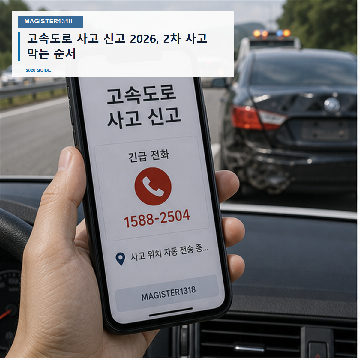 고속도로 사고 신고 2026, 2차 사고 막는 순서가 먼저입니다