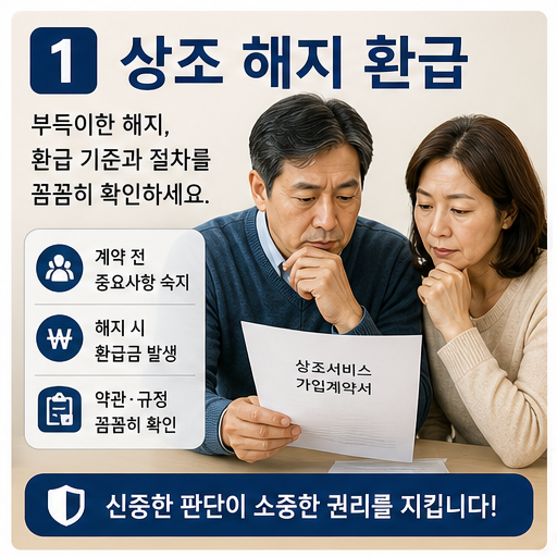 상조서비스 해지 환급 2026, 납입회차와 환급률 표가 먼저입니다