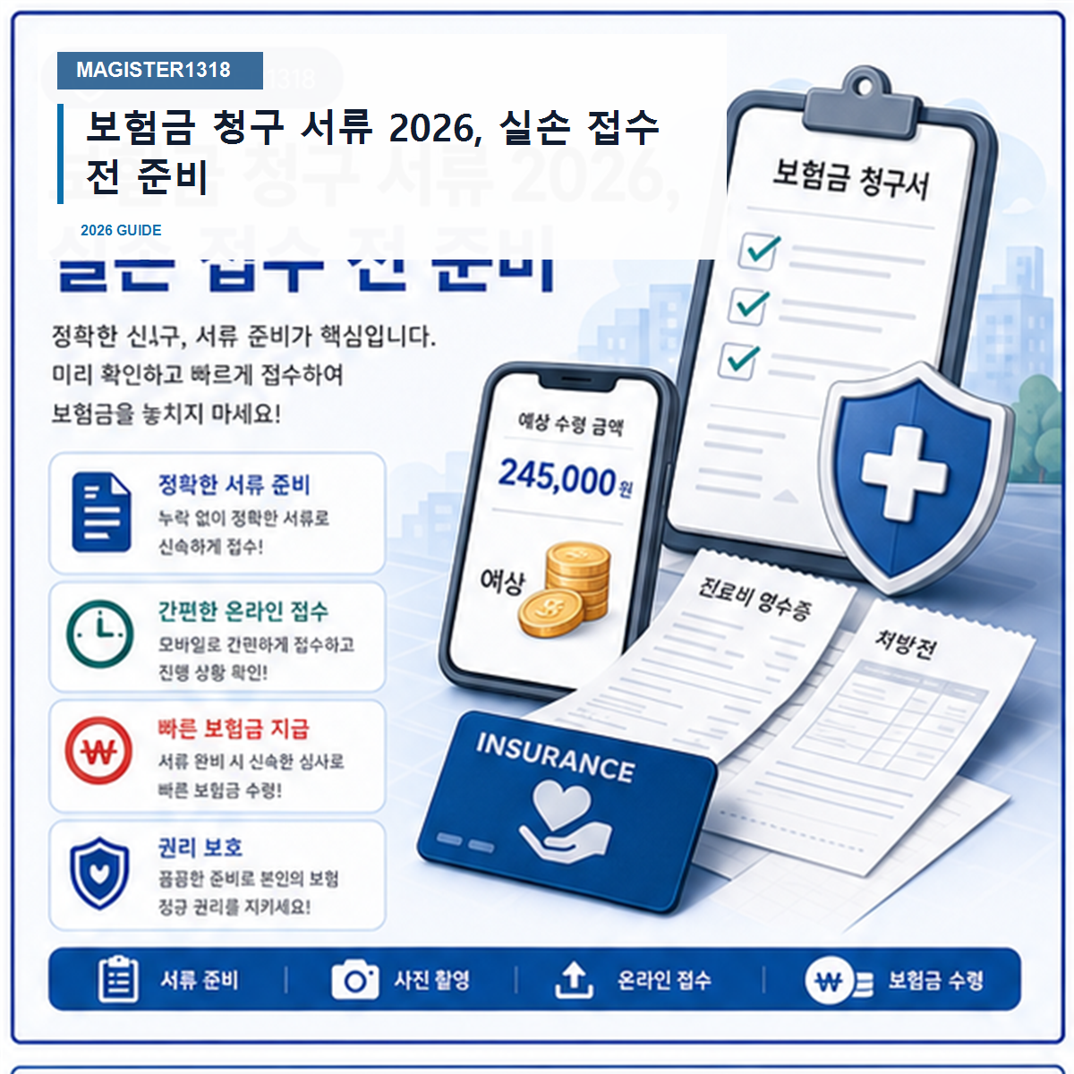 보험금 청구 서류 2026, 실손 접수 전 한 장 빠지면 보완됩니다 보험금 청구 서류 2026, 실손 접수 전 한 장 빠지면 보완됩니다