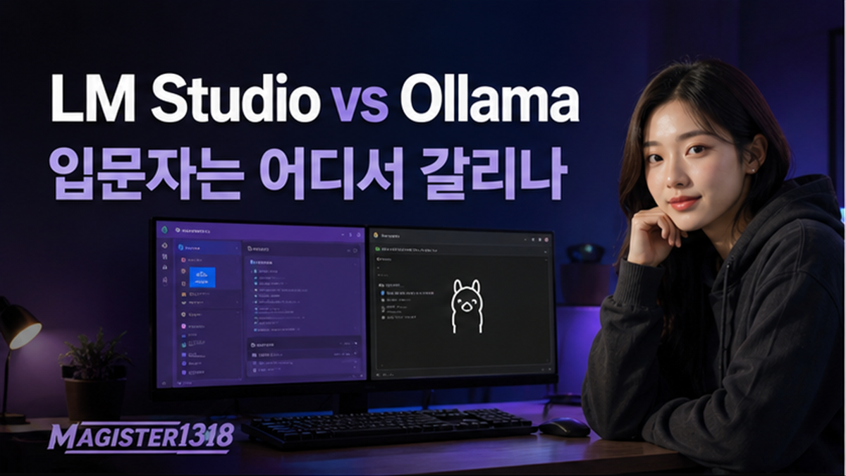 LM Studio와 Ollama, 윈도우 로컬 LLM 입문자는 어디서 갈리나