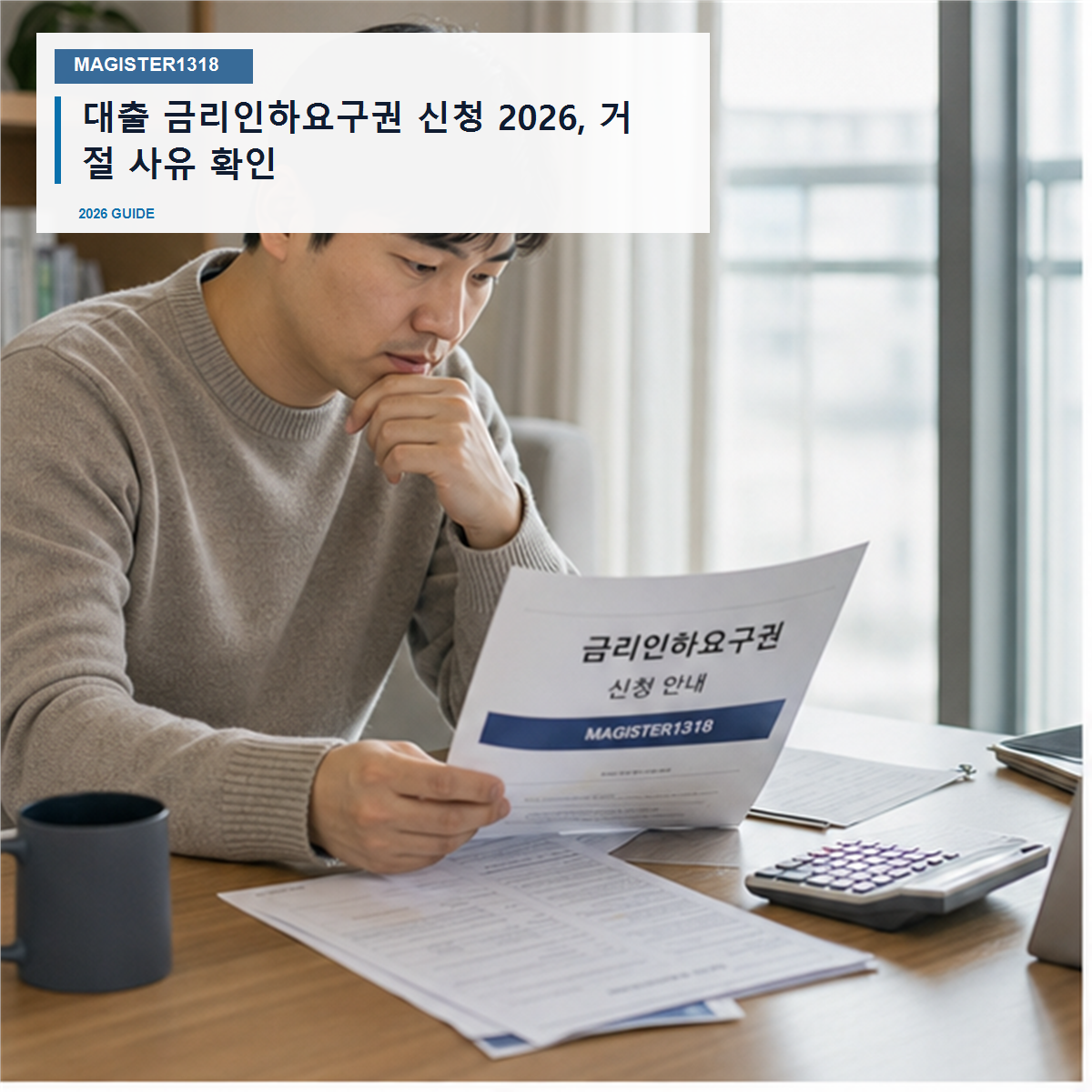 대출 금리인하요구권 신청 2026, 거절 사유 확인 대출 금리인하요구권 신청 2026, 거절 사유 확인