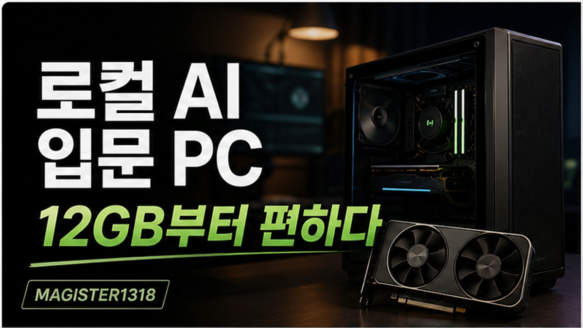 로컬 AI 입문 PC, 2026년에 GPU는 6GB보다 12GB부터 보는 게 편했다
