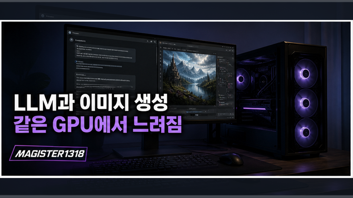 로컬 LLM과 이미지 생성을 같은 GPU에서 돌리면 왜 둘 다 느려질까