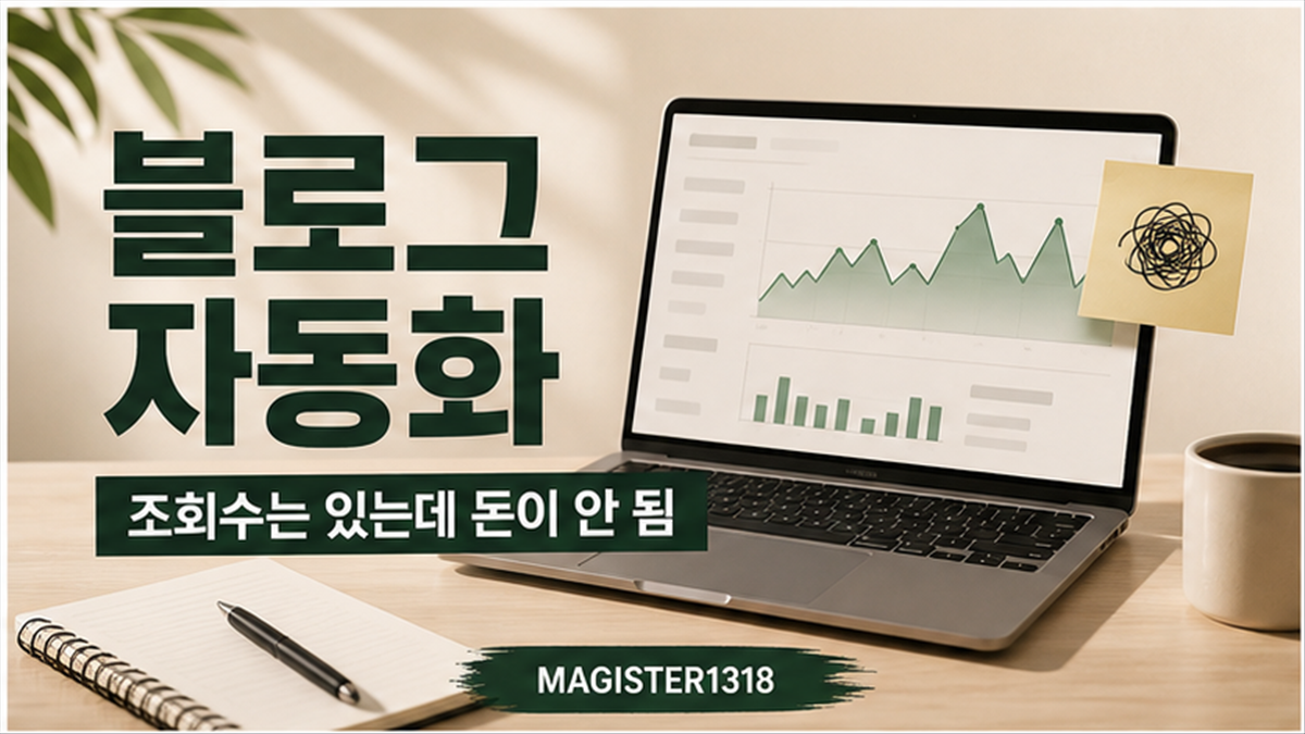 네이버 블로그 자동화, 조회수는 나와도 돈이 안 되는 구간이 있었다