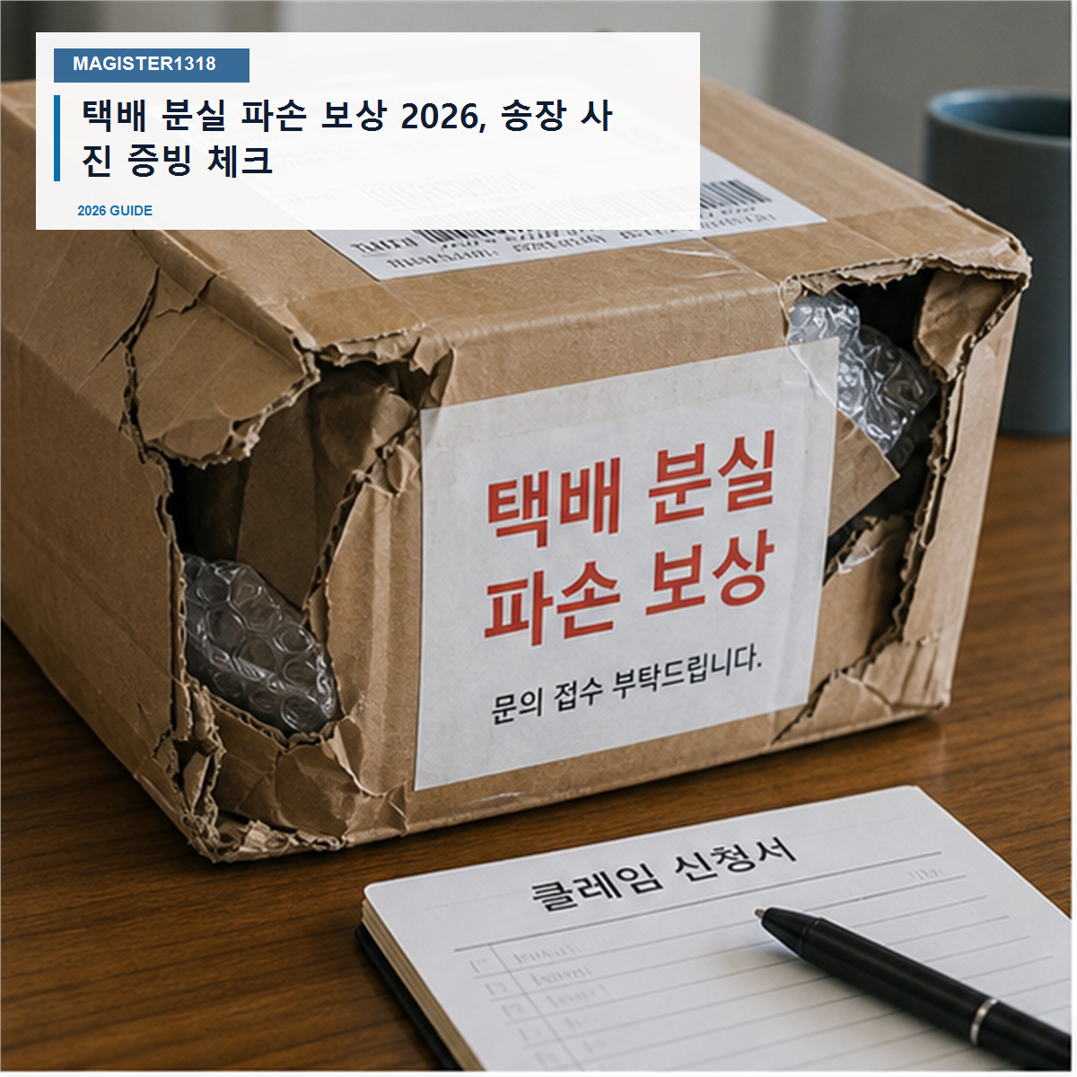 택배 분실 파손 보상 2026, 송장 사진 증빙 체크