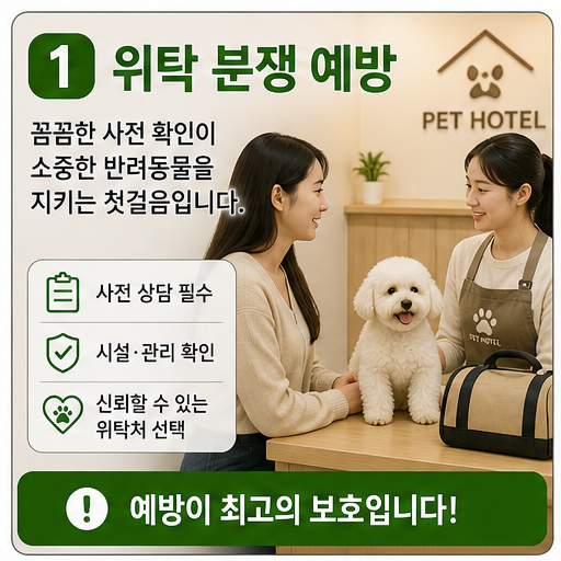 반려동물 위탁 분쟁 2026, 펫시터·애견호텔 계약서가 보상을 가릅니다