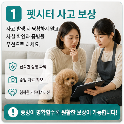 펫시터 사고 보상 2026, 사전상태 기록 없으면 다툼이 커집니다