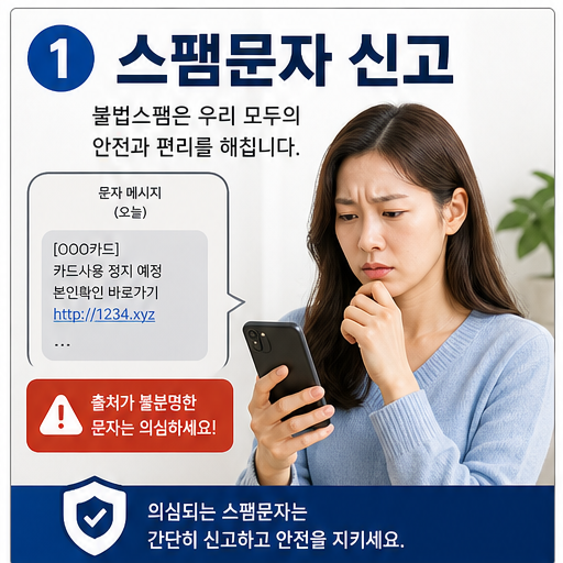 스팸문자 신고 2026, 링크 누르기 전 캡처와 차단이 먼저입니다