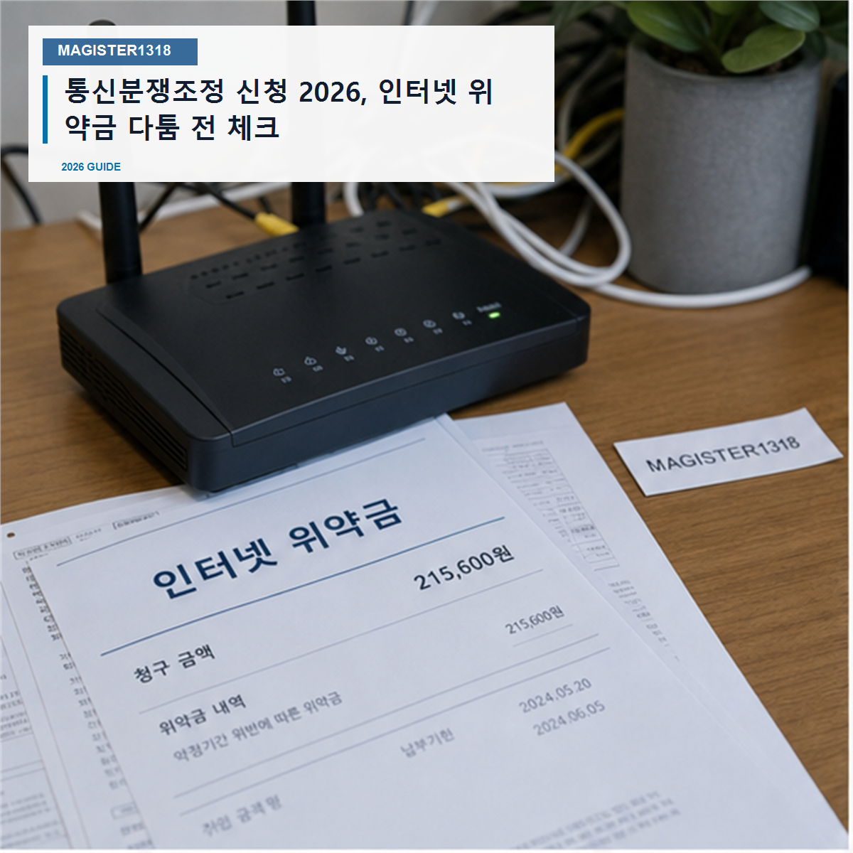 통신분쟁조정 신청 2026, 위약금 억울함보다 계약 증거가 먼저입니다