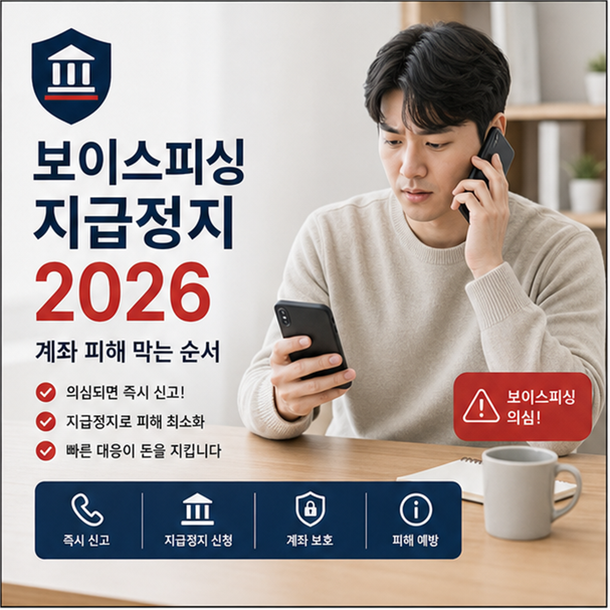 보이스피싱 지급정지 신청 2026, 계좌 피해 막는 순서