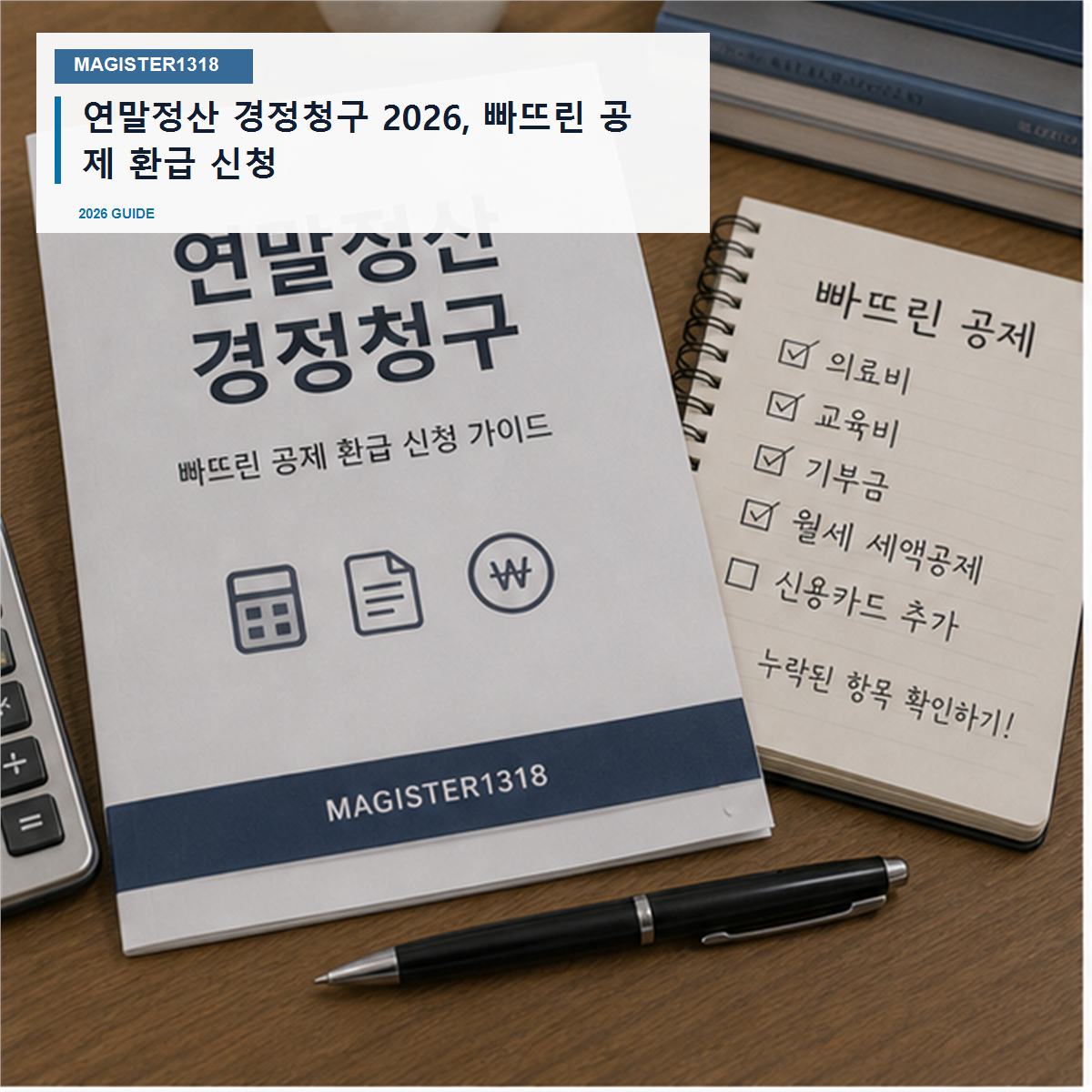 연말정산 경정청구 2026, 빠뜨린 공제 늦게 찾으면 환급이 줄어듭니다
